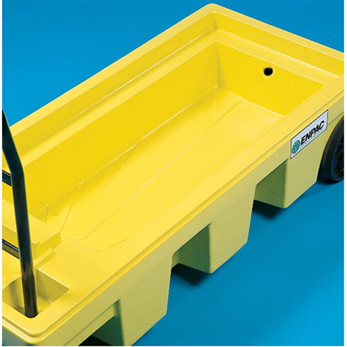 Poly-Spillcart Cart, 66.5" L x 29" W x 43.9" H, 57 US gal. Spill Cap. Les Distributions ICE