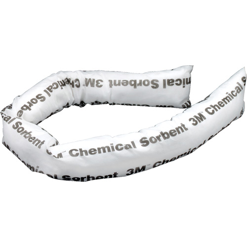 Chemical Sorbent Mini-Boom, Chemical, 4' L x 3" W, 12 gal. Absorbancy, 12 /Pack Les Distributions ICE