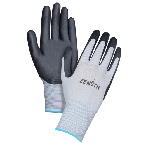 Gants l&eacute;gers enduits et respirants, 10/T-Grand, R&ecirc;vetement Mousse de nitrile, Calibre 13, Enveloppe en Polyester Les Distributions ICE