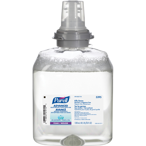 D&eacute;sinfectant pour les mains avanc&eacute; en mousse hydratante TFX, 1200 ml, Cartouche de recharge, 70 % alcool Les Distributions ICE
