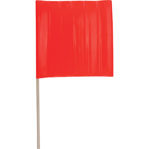 Traffic Safety Flags, Vinyl, With Handle Les Distributions ICE