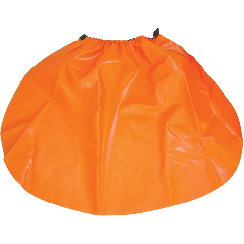 &eacute;cran anti-pluie pour casque de s&eacute;curit&eacute;, Taille unique, Orange, Nylon/PVC Les Distributions ICE