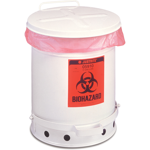 Contenant de d&eacute;chets &agrave; biorisques, Capacit&eacute; de 6 gal. Les Distributions ICE