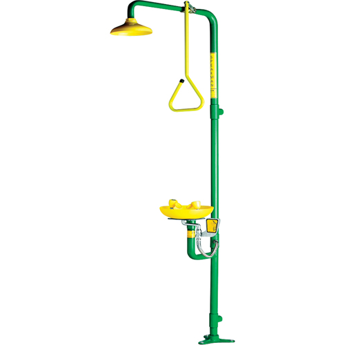 Safe-T-Zone&reg; Aerated Combination Shower & Eyewash Les Distributions ICE