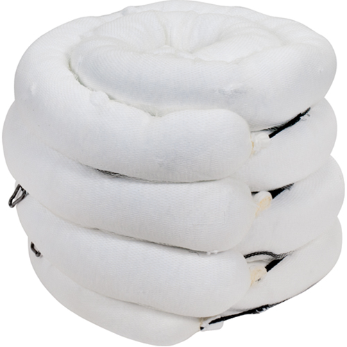 Premium Sorbent Boom, Oil Only, 10' L x 5" W, 35 Gal. Absorbancy, 4 /Pack Les Distributions ICE