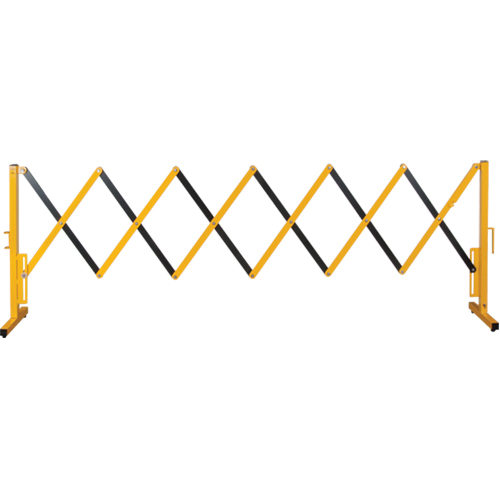 Expandable Barrier, 37" H x 11' L, Black/Yellow Les Distributions ICE