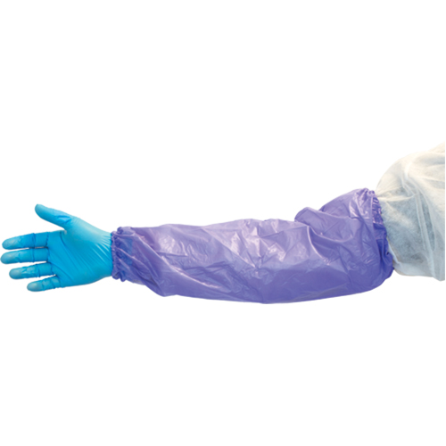 Manches l&eacute;g&egrave;res, Longueur de 18", Vinyle, Bleu Les Distributions ICE