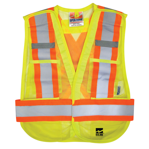 Open Road&reg; Tear Away Vest , High Visibility Lime-Yellow, Polyester Les Distributions ICE
