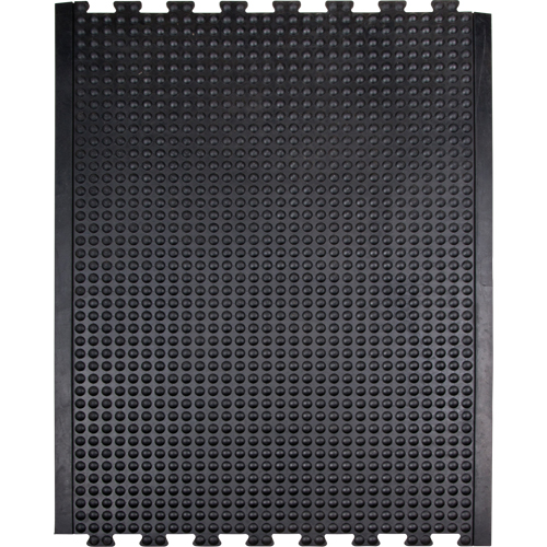 Tapis antifatigue en d&ocirc;me, &agrave; bulles, 3' x 4' x 1/2", Noir, Caoutchouc Les Distributions ICE
