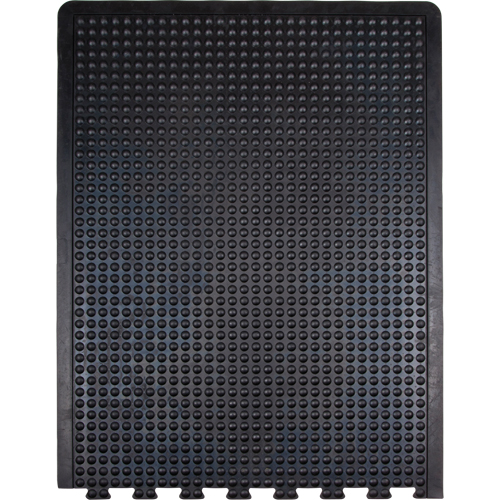 Anti-Fatigue Dome Matting, Bubbled, 3' x 4' x 1/2", Black, Rubber Les Distributions ICE