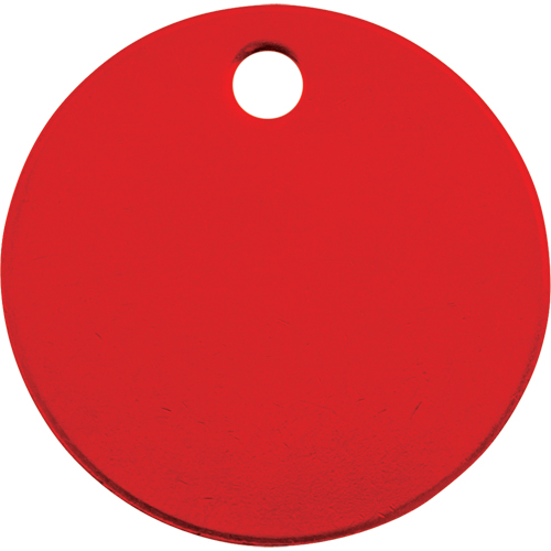 Blank Tags, Aluminum, 1.5" dia Les Distributions ICE