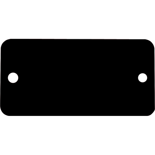 Blank Tags, Aluminum, 3" W x 1" H Les Distributions ICE