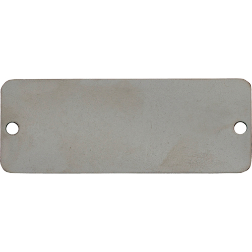 Blank Tags, Stainless Steel, 3" W x 1" H Les Distributions ICE