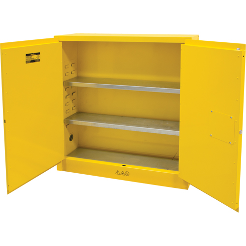 Flammable Storage Cabinet, 24 gal., 2 Door, 43" W x 44" H x 12" D Les Distributions ICE