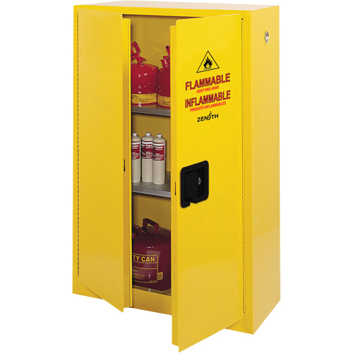 Armoire pour produits inflammables, 45 gal., 2 Porte(s), 43" La x 65" h x 18" p Les Distributions ICE