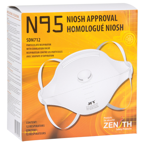 Particulate Respirator, N95, NIOSH Certified, Medium/Large Les Distributions ICE