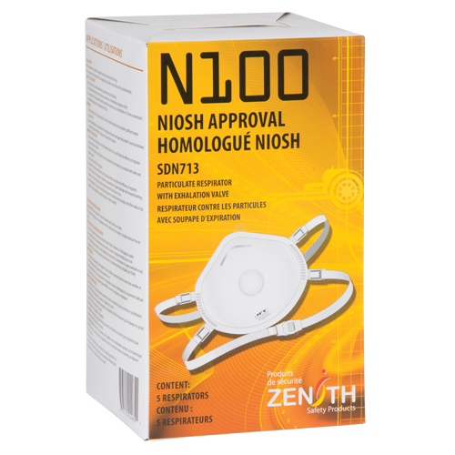 Particulate Respirator, N100, NIOSH Certified, Medium/Large Les Distributions ICE