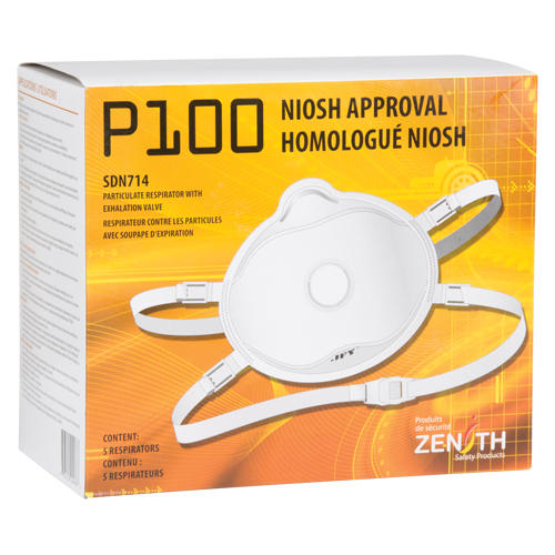 Respirateur contre les particules, P100, Certifi&eacute; NIOSH, Moyen/grand Les Distributions ICE