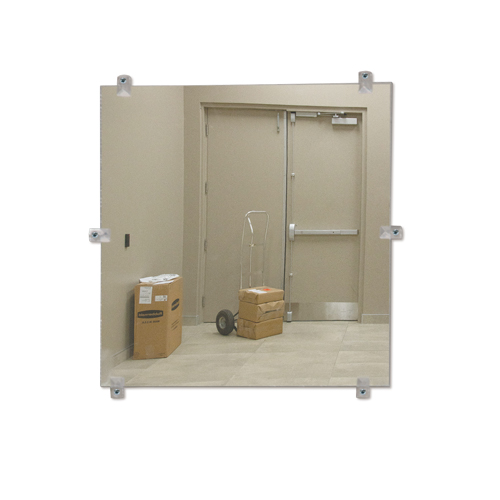 Flat Mirror, 18" H x 30" W, Unframed Les Distributions ICE