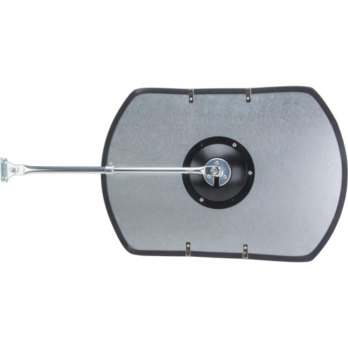 Roundtangular Convex Mirror with Telescopic Arm, 12" H x 18" W, Indoor/Outdoor Les Distributions ICE