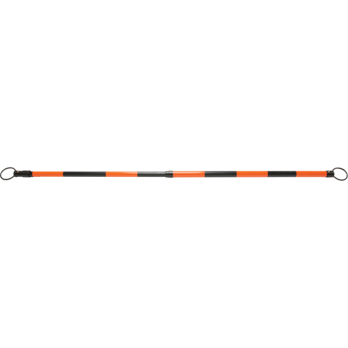 Retractable Cone Bar, 7' 5" Extended Length, Black/Orange Les Distributions ICE