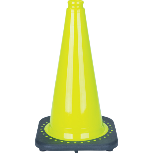 Premium Traffic Cone, 18", Lime Green Les Distributions ICE
