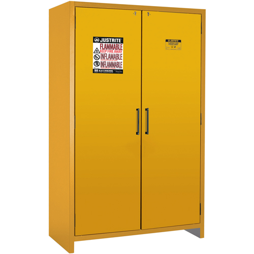 Armoire d'entreposage 90 minutes s&eacute;curitaire et conforme &agrave; la norme EN, 45 gal., 2 Porte(s), 46,97" La x 76,89" h x 24,21" p Les Distributions ICE