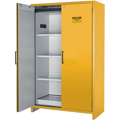 Armoire d'entreposage 90 minutes s&eacute;curitaire et conforme &agrave; la norme EN, 45 gal., 2 Porte(s), 46,97" La x 76,89" h x 24,21" p Les Distributions ICE