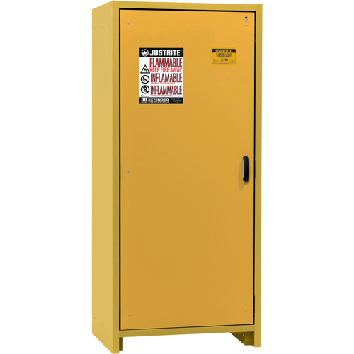 Armoire d'entreposage 30 minutes s&eacute;curitaire et conforme &agrave; la norme EN, 30 gal., 1 Porte(s), 34,02" La x 76,65" h x 24,21" p Les Distributions ICE