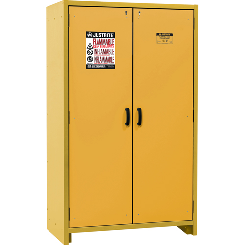 Armoire d'entreposage 30 minutes s&eacute;curitaire et conforme &agrave; la norme EN, 45 gal., 2 Porte(s), 45,83" La x 76,65" h x 24,21" p Les Distributions ICE