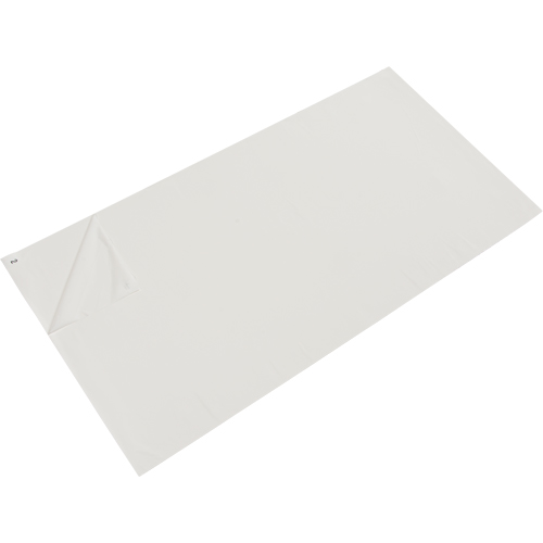 Tapis pelables de rechange pour salle blanche, &eacute;paisseur 1,57 mils, 2' la, 3-3/4' lo x Blanc Les Distributions ICE