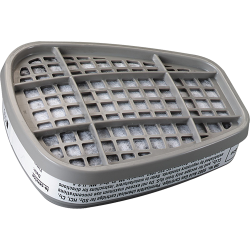Cartouches pour respirateur s&eacute;rie 6000, Cartouche gaz/vapeur, Gaz acide Les Distributions ICE
