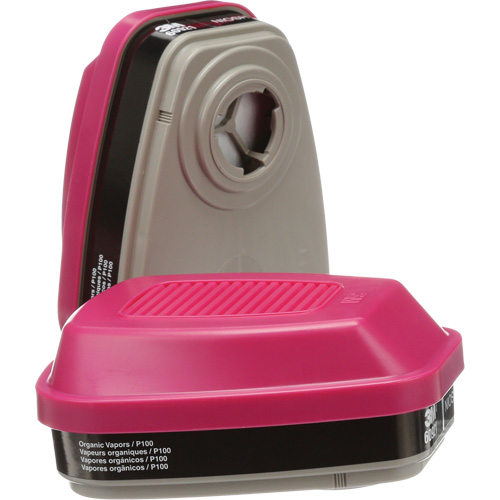 Cartouches pour respirateur s&eacute;rie 6000, Cartouche gaz/vapeur, Vapeurs organiques/P100 Les Distributions ICE