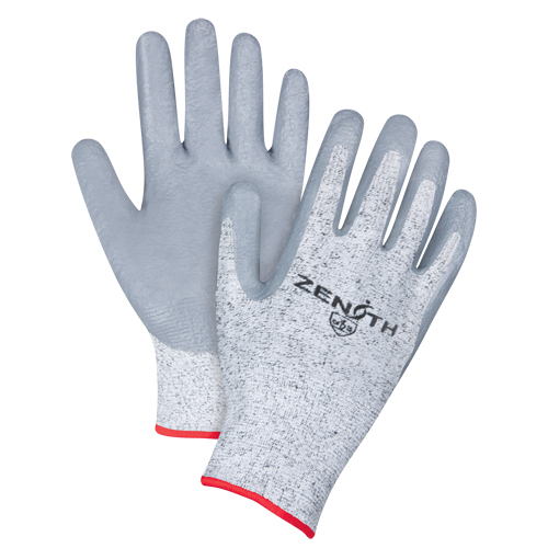 Gants &eacute;lastiques sans coutures r&eacute;sistants &agrave; la coupe, Taille Petit/7, Calibre 13, Rev&ecirc;tement Nitrile, Enveloppe en PEHP, ANSI/ISEA 105 niveau 2/EN 388 niveau 3 Les Distributions ICE