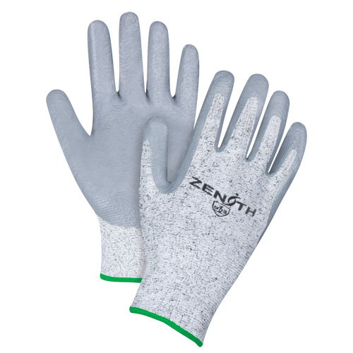 Seamless Stretch Cut-Resistant Gloves, Size Medium/8, 13 Gauge, Nitrile Coated, HPPE Shell, ANSI/ISEA 105 Level 2/EN 388 Level 3 Les Distributions ICE