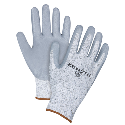Gants &eacute;lastiques sans coutures r&eacute;sistants &agrave; la coupe, Taille Grand/9, Calibre 13, Rev&ecirc;tement Nitrile, Enveloppe en PEHP, ANSI/ISEA 105 niveau 2/EN 388 niveau 3 Les Distributions ICE