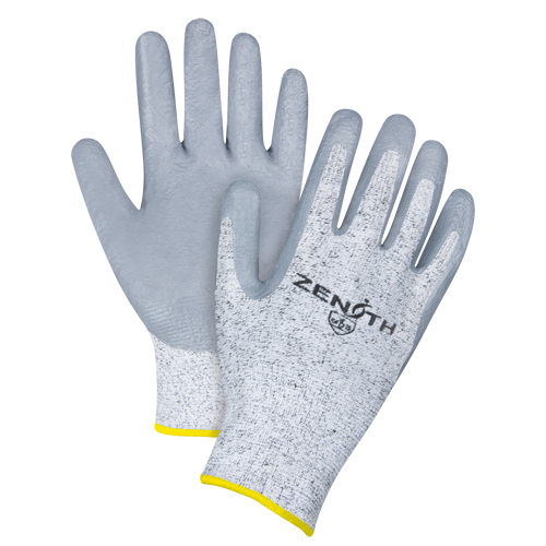 Gants &eacute;lastiques sans coutures r&eacute;sistants &agrave; la coupe, Taille 2T-Grand/11, Calibre 13, Rev&ecirc;tement Nitrile, Enveloppe en PEHP, ANSI/ISEA 105 niveau 2/EN 388 niveau 3 Les Distributions ICE