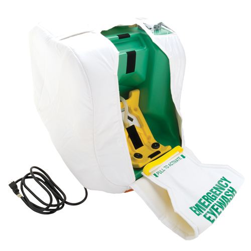 Heated Portable Eyewash Station, Gravity-Fed, 16 gal. Capacity, Meets ANSI Z358.1 Les Distributions ICE