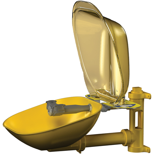 Poste de douche oculaire Halo, Installation Montage mural, Bol Plastique Les Distributions ICE