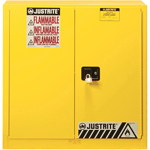 Sure-Grip&reg; EX Flammable Safety Cabinet, 30 gal., 2 Door, 36" W x 35" H x 24" D Les Distributions ICE