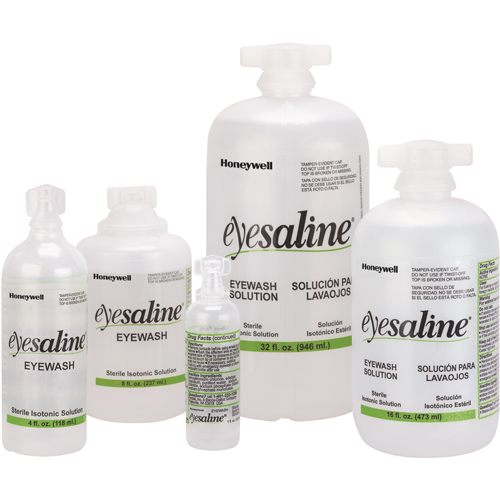 Saline Eyewash Bottles, Full Bottle, 1 oz. Les Distributions ICE