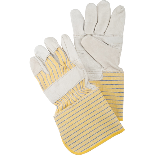 Patch Palm Fitters Gloves, Large, Grain Cowhide Palm, Cotton Inner Lining Les Distributions ICE