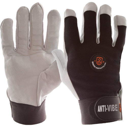 Gants antivibrations Air Glove, Taille Moyen, Paume Cuir perl&eacute; Les Distributions ICE
