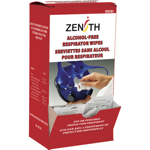 Lingettes nettoyantes pour respirateurs et EPI, Lingettes Les Distributions ICE
