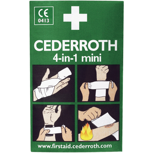 Coagulant 4-dans-1 Cederroth, 5" lo x 3" la Les Distributions ICE