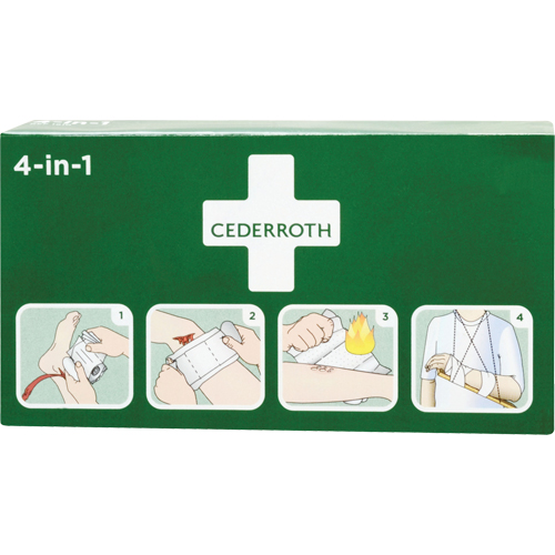 Coagulant 4-dans-1 cederroth, 9" lo x 5-1/2" la Les Distributions ICE