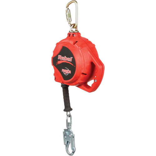 Cordage de s&eacute;curit&eacute; autor&eacute;tractable Rebel, 33', Acier galvanis&eacute;, Pivotant Les Distributions ICE