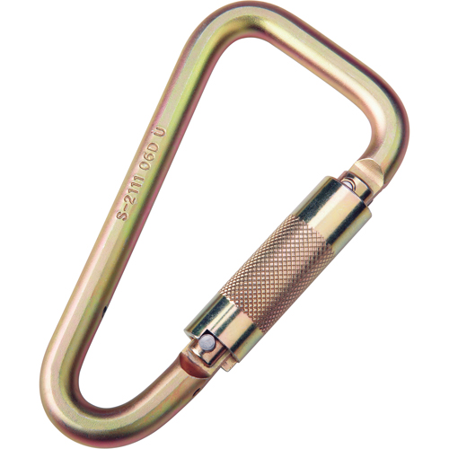 Saflok Carabiners, Steel, 3600 lbs Capacity Les Distributions ICE