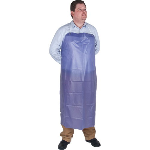 Lightweight Apron, Vinyl, 45" L x 36" W, Blue Les Distributions ICE