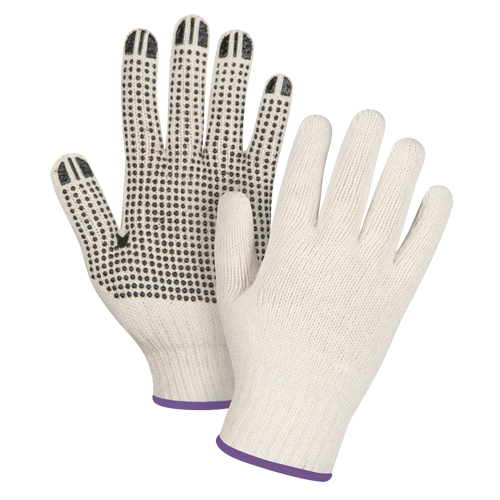 Gants tricot&eacute;s de poids lourd, Poly/coton, Un c&ocirc;t&eacute;, Calibre 7, T-petit Les Distributions ICE